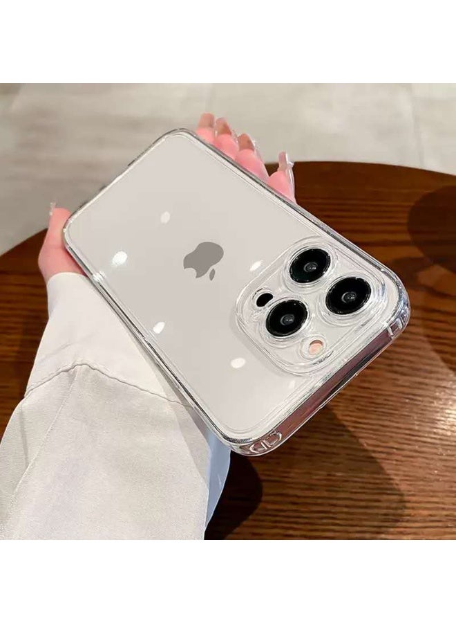 حافظة سيليكون متوافقة مع هاتف iPhone 16 Pro Max، حافظة مرنة رفيعة وناعمة مع حماية للكاميرا (لهاتف iPhone 16 Pro Max - شفاف) - Image 3